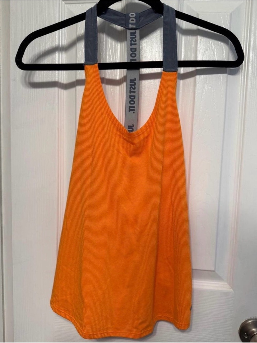 Nike Orange Tank with Gray Racerback Straps